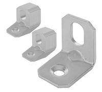 KOTARBAU® 25 Soportes de esquina en forma de L, 20x20x16 mm, Acero galvanizado, Conector de ángulo recto de unión de 90 grados, con agujeros de montaje, escuadras metálicas para muebles, 25 UNIDADES