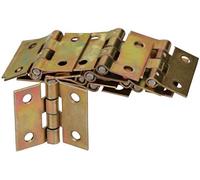 KOTARBAU® 25 x Bisagras de acero inoxidable para muebles, 20x25 mm, Bisagra de libro, Conectores, Bisagra plegable de doble hoja, Bisagra multiuso para cajas de madera, Galvanizada, 25 UNIDADES