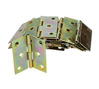 KOTARBAU® 25 x Bisagras de acero inoxidable para muebles, 40 x 40 mm,de libro, Conectores, plegable de doble hoja, multiuso para cajas de madera, Galvanizada, 25UNIDADES