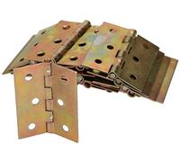 KOTARBAU® 25 x Bisagras de acero inoxidable para muebles, 50 x 40 mm, Bisagra de libro, Conectores, Bisagra plegable de doble hoja, Bisagra multiuso para cajas de madera, Galvanizada, 25 UNIDADES