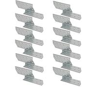 KOTARBAU® 25 x Escuadras asimétricas 170 x 40 mm, Conectores de vigas de acero, Escuadra asimétrica izquierda, Conectores para madera, Escuadras para unión de madera, Escuadra de refuerzo, 25 uds