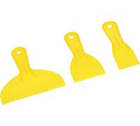 KOTARBAU® 3 Espátulas de Plástico, Espátulas para masilla, Raspadores de Pintura, Raspadores para papel tapiz, Espátula para alisar pegamento, yeso, 3 uds
