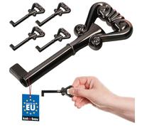 KOTARBAU® 5 LLaves clásicas provenzales para armario, Negra gris, Grande 70mm, Compatible con la mayoría de cerraduras de armario y de cajón, Estilo antiguo, 5 UNIDADES