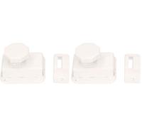 KOTARBAU 5907465908368 Pestillo Deslizante, Blanco, 55 mm x 55 mm (Paquete de 2)