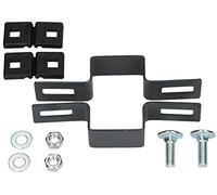 KOTARBAU® Abrazadera Central Rectangular 60 x 40 mm para Valla de Postes Antracita Fijación Mate