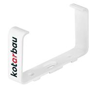 KOTARBAU® Abrazadera de fijación de canal plano, 120 x 60 mm, soporte de canal, soporte de canal para sistemas de ventilación, de plástico, abrazadera de canal, soporte de fijación para conducto de