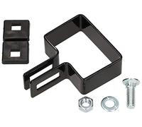 KOTARBAU® Abrazadera Rectangular 60 x 40 mm para Valla de Postes Negra Fijación Mate