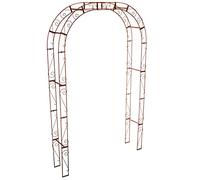 KOTARBAU® Arco para Enredaderas, Arco para Rosales, Soporte para Plantas trepadoras, Efecto Oxidado, Arco de jardín, Arco de Metal para jardín, Arco para Rosas hasta 200kg