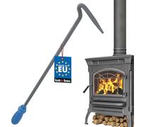 KOTARBAU® Atizador para estufas, chimeneas, barbacoas, Acero lacado, Atizador para remover las brasas, leña o carbón, Accesorio de chimenea, Atizador de fuego, Resistente