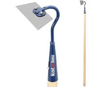 KOTARBAU® Azada de metal 120mm, Azada binadora para jardinería, Azada para mullir, airear y desherbar, Herramientas de jardín para tierra, Azada con mango largo para escardar, quitar las malas hierbas