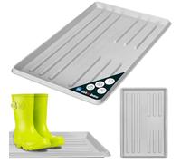 KOTARBAU® Bandeja Zapatos - Plástico - 60 x 40 cm - Gris - Bandeja Botas - Fácil De Limpiar - Resistente y Duradera