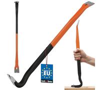 KOTARBAU® Barra de palanca de acero 600 mm, Barra de demolición doble cara, Barra de uña, Extractor de clavos, Herramienta para desmontar pisos de parquet o madera, Pata de cabra, Desencofrador
