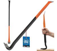 KOTARBAU® Barra de palanca de acero 700 mm, Barra de demolición doble cara, Barra de uña, Extractor de clavos, Herramienta para desmontar pisos de parquet o madera, Pata de cabra, Desencofrador