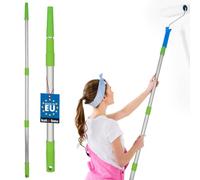 KOTARBAU® Barra telescópica de 63-130 cm, extensión telescópica, barra telescópica para rodillo de pintura, barra telescópica para limpieza de ventanas, barra telescópica de aluminio universal