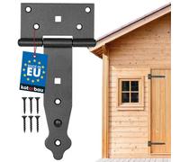 KOTARBAU® Bisagra de 150 mm - Revestimiento de Polvo - Bisagras negras en T - Herrajes de Madera Bisagras Puertas Madera Bisagras para Puertas de Madera Visagras Negras Rustica