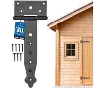 KOTARBAU® Bisagra de 200 mm - Revestimiento de Polvo - Bisagras negras en T - Herrajes para Puertas de Madera