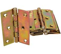 KOTARBAU® Bisagra de Acero Inoxidable 80 x 60 mm para Cajas de Madera y Galvanizadas, 25 Unidades