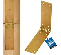 KOTARBAU® Bisagra de acero inoxidable, Bisagra para muebles, 300 x 50 mm, Bisagra de libro, Bisagra de puerta, Nudo enrollado, Conector, Bisagra de doble hoja, Bisagra multiuso para cajas, Galvanizado