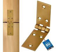 KOTARBAU® Bisagra de acero inoxidable para muebles, 100 x 25mm, Bisagra de libro, Nudo enrollado, Conector, Bisagra plegable de doble hoja, Bisagra multiuso para cajas de madera, Galvanizada