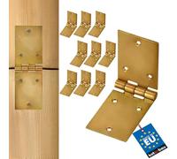 KOTARBAU® Bisagra de Acero Inoxidable para Muebles, 150 x 50 mm, Apaisada de Construcción, Nudo Enrollado, Conector, Doble Hoja, Libro Multiuso, Galvanizada