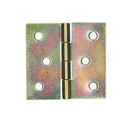 KOTARBAU® Bisagra de acero inoxidable para muebles, 40 x 40 mm, 1 UNIDAD, Bisagra de libro, Conectores de bisagras, Bisagra plegable de doble hoja, Bisagra multiuso para cajas de madera, Galvanizada