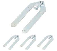 KOTARBAU® Bisagra de escalera, 200 x 25 mm, Accesorio para escalera de madera, Plegable, Galvanizada, Resistente, Segura, Con gancho (Paquete de 4)