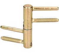 KOTARBAU - Bisagra de puerta universal de latón, 16 mm, resistente, alta capacidad de carga, cabezal de cilindro ajustable