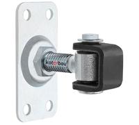 KOTARBAU® Bisagras de puerta ajustables M12 para atornillar rectangulares 4 agujeros S235JR Acero Galvanizado Bisagras de puerta Plata Ajustable Bisagra Puerta Bisagras Puerta Bisagras Torangel