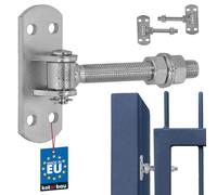 KOTARBAU Bisagras de puerta galvanizadas M16 mm con orificio ajustable y chapa atornillable