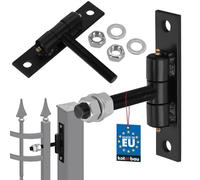 KOTARBAU Bisagras de puerta M20 x 120 mm - En acero recubierto por pulverización - Para puertas de madera y bastones de puerta de madera - Bandas de perforación para portales, bisagras de puerta