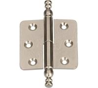 KOTARBAU Bisagras decorativas de 45 x 45 mm, para muebles, universal, diferentes colores, resistente a la corrosión, izquierda y derecha, robustas, prácticas (satén izquierdo)