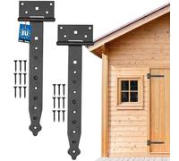 KOTARBAU® Bisagras en Cruz de 300 mm 2 Unidades Bisagra de Carga de Jardín con Recubrimiento de Polvo