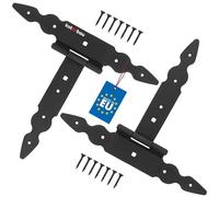 KOTARBAU® Bisagras en T (2 unidades, 200 mm, 200 mm, acero pulverizado, para puerta de jardín, bisagras de madera, para cargas pesadas)