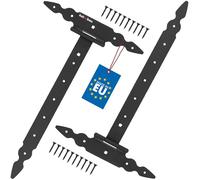 KOTARBAU® Bisagras en T Abatibles para Puertas de Madera (2 unidades, 400 mm, acero con recubrimiento en polvo, para cargas pesadas)