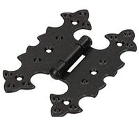 KOTARBAU® Bisagras para Muebles, Bisagra de Acero Inoxidable, Bisagra de Libro para Puertas de Muebles, Bisagra de Doble Hoja, Bisagra Decorativa, Negra, Conector Multiuso, Bisagra para Cajas, Retro