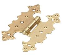 KOTARBAU® Bisagras para muebles, Bisagra de acero inoxidable, Bisagra de libro para puertas de muebles, Bisagra de doble hoja, Bisagra decorativa, Dorada, Conector multiuso, Bisagra para cajas, Retro