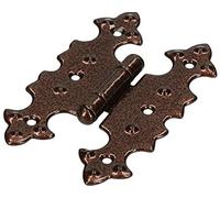 KOTARBAU® Bisagras para Muebles, Bisagra de Acero Inoxidable, Bisagra de Libro para Puertas de Muebles, Bisagra de Doble Hoja, Bisagra Decorativa, marrón, Conector Multiuso, Bisagra para Cajas, Retro