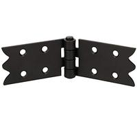 KOTARBAU® Bisagras para muebles y puertas, 112x35 mm, Negra, Bisagra de libro, Ornamental, Conectores de bisagras, Bisagra plegable de doble hoja, Bisagra multiuso para madera