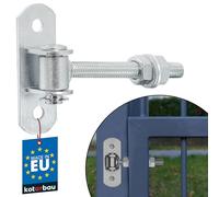 KOTARBAU® Bisagras Para Puertas - Acero - 115 mm M12 - Plata - Bisagra Ajustable Para Puerta De Jardín - Con Placa De Montaje - Para Cancelas Y Portones - Bisagras Regulables