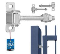 KOTARBAU® Bisagras Para Puertas - Acero - 115 mm M12 - Plata - Bisagra Ajustable Para Puerta De Jardín - Con Placa De Montaje - Para Cancelas Y Portones - Bisagras Regulables