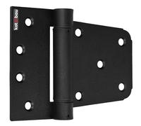 KOTARBAU® Bisagras plegables para puerta, 10 x 5 x 8 cm, acero recubierto de polvo, bisagra de acero con revestimiento de polvo, color negro