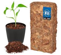 KOTARBAU® Bloque de Fibra de Coco Natural sin turba, Sustrato ecológico 1 x 500 g - 5 l, Sustrato Universal, Fibra Coco, Tierra para Plantas, Bloque de Fibre de Coco