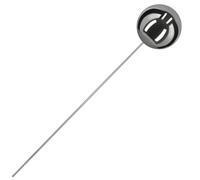 KOTARBAU® Bola de jardín con varilla, longitud 101 cm, bola de jardín de 20 cm, con varilla, tapón de acero inoxidable, para exteriores, efecto espejo, bola de acero inoxidable