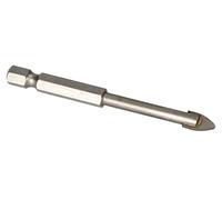 KOTARBAU® Broca para taladrar vidrio y azulejos de cerámica, 8 mm, Punta de carburo de tungsteno en forma de diamante, Broca para cristal, Vástago hexagonal, Punta de lanza