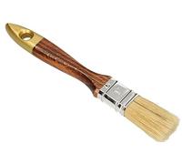 KOTARBAU® Brocha Plana con cerdas Naturales, 25 mm, Pincel para Pintura, Barniz o Esmalte, Brocha con Mango de Madera, Acabado Suave y Uniforme