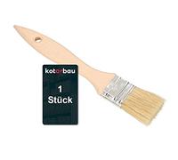 KOTARBAU® Brocha Plana con Mango de Madera, 36 mm, Pincel para barnizar, esmaltar, Brocha para aplicar lacas, aceites, Pinturas, Brocha con cerdas Resistentes, Acabado Suave y Uniforme