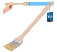 KOTARBAU® Brocha Plana para radiador con Mango de Madera, 50 mm, Pincel en Forma Curva, acodada, Mango Plano y Alargado para Superficies de dificil Acceso, Brocha para radiadores