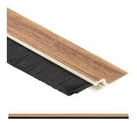 KOTARBAU® Burlete bajo puerta con pelo 100 cm, Burlete pelo para puerta, Burlete pino autoadhesivo, Bajo puerta de PVC adhesivo 1 metro, Tira aislante, Burlete de pelo, Burlete de cepillo