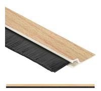 KOTARBAU® Burlete Cepillo Puerta - 1 m - Protector Bajo Puerta Exterior - 45 mm - Color Roble - Burlete Bajo Entrada PVC - Insectos - Larga Duración - Fácil Montaje - Autoadhesiva