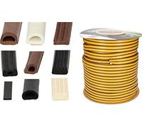 KOTARBAU® Burlete para puertas y ventanas, Forma plana, Blanco, 8 x 2 mm / 20 m, Tira de Sellado, Banda autoadhesiva, aislante, Cinta de caucho, Junta de goma, Aislamiento térmico